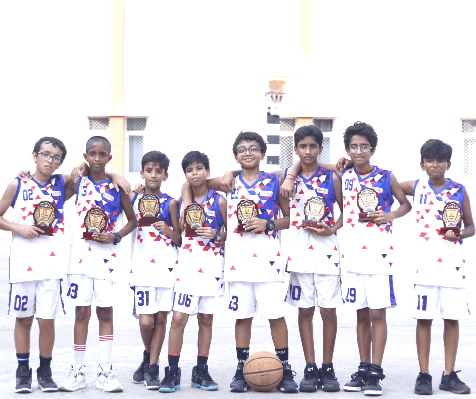 Silver Medal in Inter School Under 14 Basketball Tournament